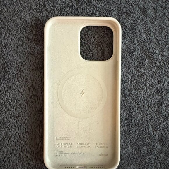 Magsafe! elago Silicone Case for iPhone 14 Pro Max - Beige - Picture 2 of 2